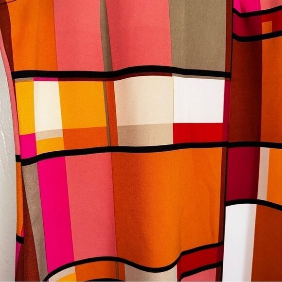 Worthington Stretch Color Block Dress sz S - Picture 3 of 11